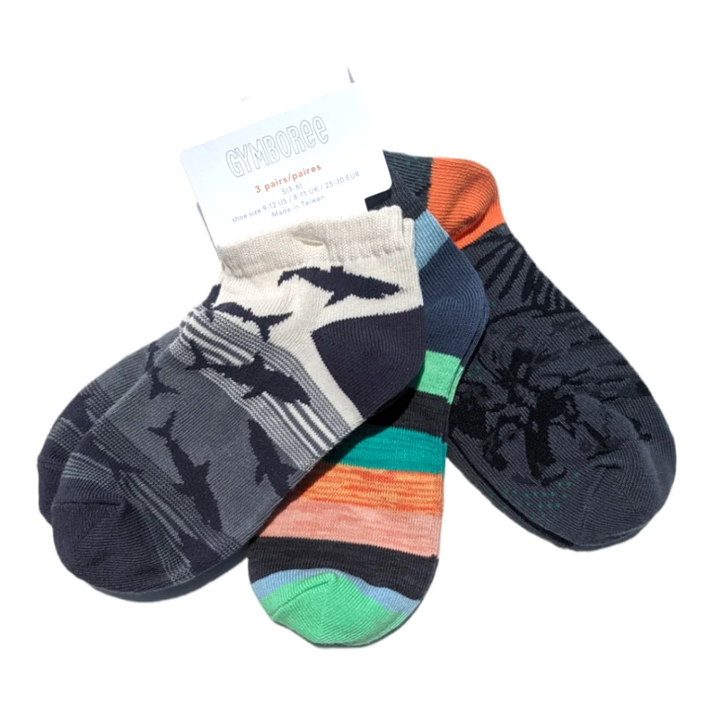 Gymboree Boys Sharks/Stripes/Tropical ankle Socks